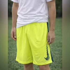 Nike Yellow Athletic Running Shorts
